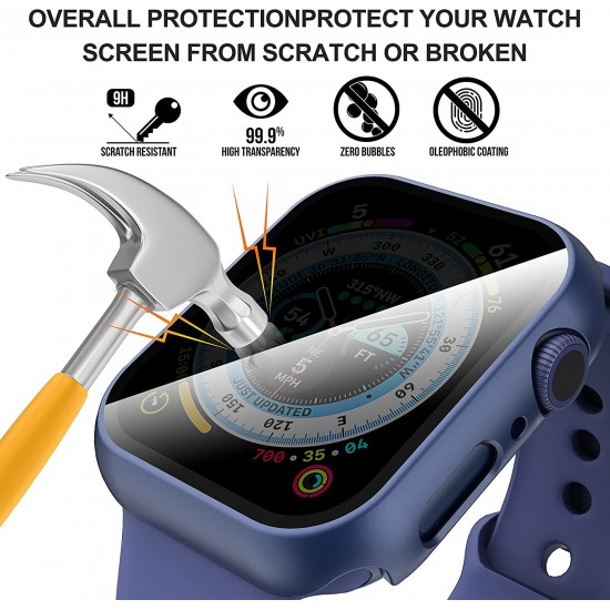 3 Pack Privacy Screen Protector Case for Apple Watch Ultra SE Series 8 7 6 5 4 3 2 1, Anti-Peeping Ultra-Thin Tempered Glass Case Cover for iWatch 49mm 45mm 44mm 41mm 40mm 42mm 3 Pack Privacy Screen Protector Case for Apple Watch Ultra SE Series 8 7 6 5 4 3 2 1, Anti-Peeping Ultra-Thin Tempered Glass Case Cover for iWatch 49mm 45mm 44mm 41mm 40mm 42mm