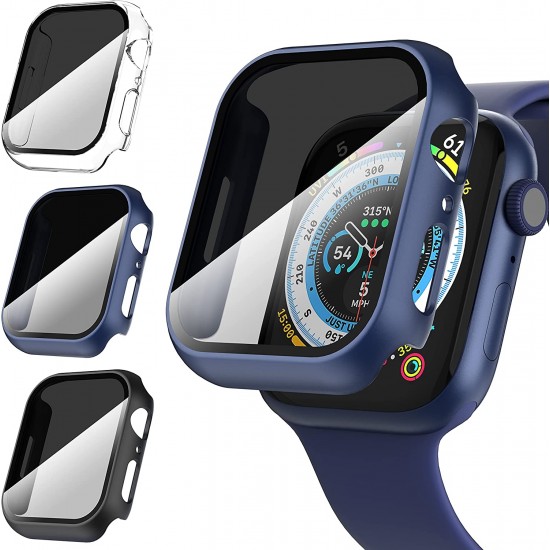 3 Pack Privacy Screen Protector Case for Apple Watch Ultra SE Series 8 7 6 5 4 3 2 1, Anti-Peeping Ultra-Thin Tempered Glass Case Cover for iWatch 49mm 45mm 44mm 41mm 40mm 42mm 3 Pack Privacy Screen Protector Case for Apple Watch Ultra SE Series 8 7 6 5 4 3 2 1, Anti-Peeping Ultra-Thin Tempered Glass Case Cover for iWatch 49mm 45mm 44mm 41mm 40mm 42mm