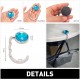 Foldable Purse Hook Floding Handbag Hanger Bling Rhinestone Bag Holder for Table Desk