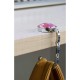 Foldable Purse Hook Floding Handbag Hanger Bling Rhinestone Bag Holder for Table Desk