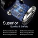 USB C Car Charger, PD 45W & QC 45W Fast Charging Cigarette Lighter USB Charger Adapter Super Small, Flush Fit, Metal Compatible with iPhone 14 13 12 Samsung Galaxy S22 21 20 Pixel