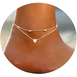 Layered Ankle Bracelets for Women Girls Dainty Anklet Minimalist Summer Waterproof Ankle Bracelet Layered Ankle Bracelets for Women Girls Dainty Anklet Minimalist Summer Waterproof Ankle Bracelet
