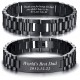 Men's Bracelet Band Stainless Steel Link Bracelet Personalized Engraved DAD Gift for Men DAD Father