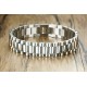 Men's Bracelet Band Stainless Steel Link Bracelet Personalized Engraved DAD Gift for Men DAD Father