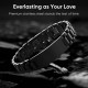 Men's Bracelet Band Stainless Steel Link Bracelet Personalized Engraved DAD Gift for Men DAD Father