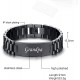 Men's Bracelet Band Stainless Steel Link Bracelet Personalized Engraved DAD Gift for Men DAD Father