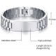 Men's Bracelet Band Stainless Steel Link Bracelet Personalized Engraved DAD Gift for Men DAD Father