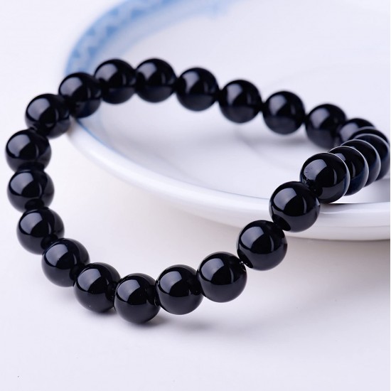 Natural 8mm Beaded Bracelet Gorgeous Semi-Precious Gemstones Healing Crystal Stretch Wristband Unisex