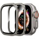 2 Pack Screen Protector for Apple Watch Ultra 49mm,9H Tempered Glass Titanium Alloy Frame