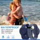 Waterproof Air Tag Bracelet for Kids(2 Pack), Soft Silicone Air Tag Hidden Wristband Kids, Lightweight GPS Tracker Compatible with Apple AirTag Watch Band for Child