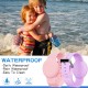 Waterproof Air Tag Bracelet for Kids(2 Pack), Soft Silicone Air Tag Hidden Wristband Kids, Lightweight GPS Tracker Compatible with Apple AirTag Watch Band for Child