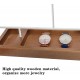 Earring Holder,5-Tier Ear Stud Holder with Wooden Tray,Jewelry Organizer Holder for Earrings Necklaces Bracelets Watches and Rings,Earring Display Stand