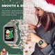 Crystal Clear Watch Bands for Apple Watch Series 8 7 6 5 4 3 2 1 SE 45mm 44mm 42mm 41mm 40mm 38mm with Bumper Case for Men Women