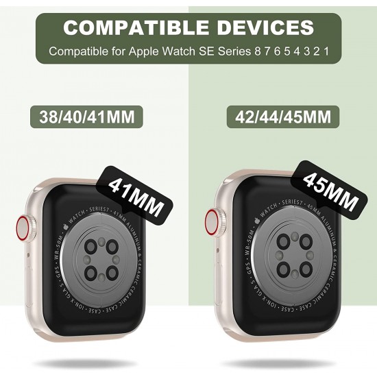 Crystal Clear Watch Bands for Apple Watch Series 8 7 6 5 4 3 2 1 SE 45mm 44mm 42mm 41mm 40mm 38mm with Bumper Case for Men Women