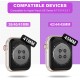 Crystal Clear Watch Bands for Apple Watch Series 8 7 6 5 4 3 2 1 SE 45mm 44mm 42mm 41mm 40mm 38mm with Bumper Case for Men Women