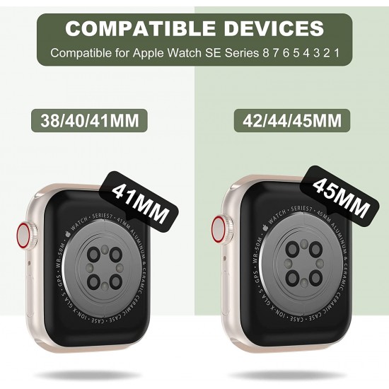 Crystal Clear Watch Bands for Apple Watch Series 8 7 6 5 4 3 2 1 SE 45mm 44mm 42mm 41mm 40mm 38mm with Bumper Case for Men Women