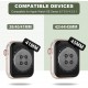 Crystal Clear Watch Bands for Apple Watch Series 8 7 6 5 4 3 2 1 SE 45mm 44mm 42mm 41mm 40mm 38mm with Bumper Case for Men Women