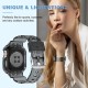 Crystal Clear Watch Bands for Apple Watch Series 8 7 6 5 4 3 2 1 SE 45mm 44mm 42mm 41mm 40mm 38mm with Bumper Case for Men Women