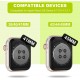 Crystal Clear Watch Bands for Apple Watch Series 8 7 6 5 4 3 2 1 SE 45mm 44mm 42mm 41mm 40mm 38mm with Bumper Case for Men Women