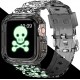 Crystal Clear Watch Bands for Apple Watch Series 8 7 6 5 4 3 2 1 SE 45mm 44mm 42mm 41mm 40mm 38mm with Bumper Case for Men Women
