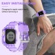 Crystal Clear Watch Bands for Apple Watch Series 8 7 6 5 4 3 2 1 SE 45mm 44mm 42mm 41mm 40mm 38mm with Bumper Case for Men Women