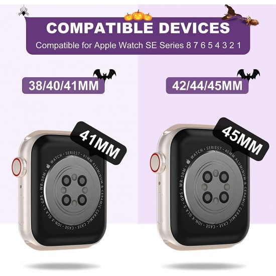 Crystal Clear Watch Bands for Apple Watch Series 8 7 6 5 4 3 2 1 SE 45mm 44mm 42mm 41mm 40mm 38mm with Bumper Case for Men Women