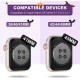 Crystal Clear Watch Bands for Apple Watch Series 8 7 6 5 4 3 2 1 SE 45mm 44mm 42mm 41mm 40mm 38mm with Bumper Case for Men Women