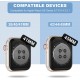 Crystal Clear Watch Bands for Apple Watch Series 8 7 6 5 4 3 2 1 SE 45mm 44mm 42mm 41mm 40mm 38mm with Bumper Case for Men Women