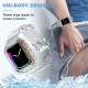 Crystal Clear Watch Bands for Apple Watch Series 8 7 6 5 4 3 2 1 SE 45mm 44mm 42mm 41mm 40mm 38mm with Bumper Case for Men Women
