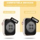 Crystal Clear Watch Bands for Apple Watch Series 8 7 6 5 4 3 2 1 SE 45mm 44mm 42mm 41mm 40mm 38mm with Bumper Case for Men Women