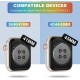Crystal Clear Watch Bands for Apple Watch Series 8 7 6 5 4 3 2 1 SE 45mm 44mm 42mm 41mm 40mm 38mm with Bumper Case for Men Women