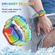Crystal Clear Watch Bands for Apple Watch Series 8 7 6 5 4 3 2 1 SE 45mm 44mm 42mm 41mm 40mm 38mm with Bumper Case for Men Women