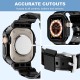 Crystal Clear Watch Bands for Apple Watch Series 8 7 6 5 4 3 2 1 SE 45mm 44mm 42mm 41mm 40mm 38mm with Bumper Case for Men Women