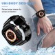 Crystal Clear Watch Bands for Apple Watch Series 8 7 6 5 4 3 2 1 SE 45mm 44mm 42mm 41mm 40mm 38mm with Bumper Case for Men Women