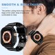 Crystal Clear Watch Bands for Apple Watch Series 8 7 6 5 4 3 2 1 SE 45mm 44mm 42mm 41mm 40mm 38mm with Bumper Case for Men Women