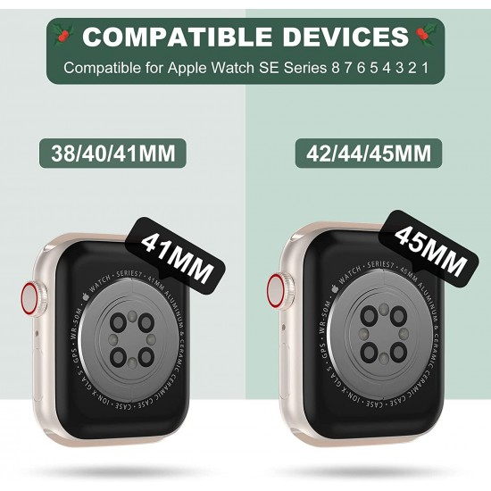 Crystal Clear Watch Bands for Apple Watch Series 8 7 6 5 4 3 2 1 SE 45mm 44mm 42mm 41mm 40mm 38mm with Bumper Case for Men Women