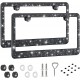 Bling License Plate Frame for Women,2 Pack Premium Stainless Steel Rhinestone License Plate Holder,Handmade Glitter Crystal Diamond Lincense Plate Cover for Girl Bling License Plate Frame for Women,2 Pack Premium Stainless Steel Rhinestone License Plate Holder,Handmade Glitter Crystal Diamond Lincense Plate Cover for Girl