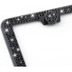 Bling License Plate Frame for Women,2 Pack Premium Stainless Steel Rhinestone License Plate Holder,Handmade Glitter Crystal Diamond Lincense Plate Cover for Girl Bling License Plate Frame for Women,2 Pack Premium Stainless Steel Rhinestone License Plate Holder,Handmade Glitter Crystal Diamond Lincense Plate Cover for Girl