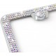 Bling License Plate Frame for Women,2 Pack Premium Stainless Steel Rhinestone License Plate Holder,Handmade Glitter Crystal Diamond Lincense Plate Cover for Girl Bling License Plate Frame for Women,2 Pack Premium Stainless Steel Rhinestone License Plate Holder,Handmade Glitter Crystal Diamond Lincense Plate Cover for Girl