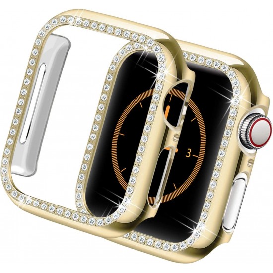 Bling Watch Case for Apple Watch 38mm 40mm 41mm 42mm 44mm 45mm Bling Crystal Diamonds Rhinestone Bumper Cover for Women Girl, Hard PC Protective Frame for iWatch Series 8/7 /6/5/4/3/2/1/SE Bling Watch Case for Apple Watch 38mm 40mm 41mm 42mm 44mm 45mm Bling Crystal Diamonds Rhinestone Bumper Cover for Women Girl, Hard PC Protective Frame for iWatch Series 8/7 /6/5/4/3/2/1/SE