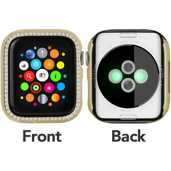 Bling Watch Case for Apple Watch 38mm 40mm 41mm 42mm 44mm 45mm Bling Crystal Diamonds Rhinestone Bumper Cover for Women Girl, Hard PC Protective Frame for iWatch Series 8/7 /6/5/4/3/2/1/SE Bling Watch Case for Apple Watch 38mm 40mm 41mm 42mm 44mm 45mm Bling Crystal Diamonds Rhinestone Bumper Cover for Women Girl, Hard PC Protective Frame for iWatch Series 8/7 /6/5/4/3/2/1/SE