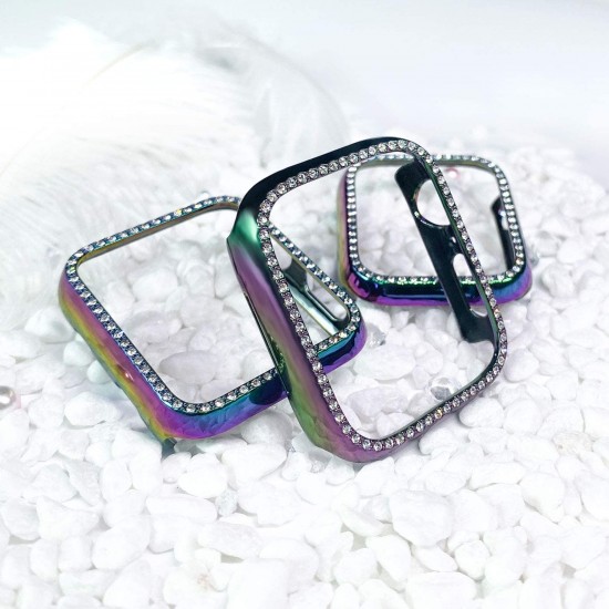 Bling Watch Case for Apple Watch 38mm 40mm 41mm 42mm 44mm 45mm Bling Crystal Diamonds Rhinestone Bumper Cover for Women Girl, Hard PC Protective Frame for iWatch Series 8/7 /6/5/4/3/2/1/SE Bling Watch Case for Apple Watch 38mm 40mm 41mm 42mm 44mm 45mm Bling Crystal Diamonds Rhinestone Bumper Cover for Women Girl, Hard PC Protective Frame for iWatch Series 8/7 /6/5/4/3/2/1/SE