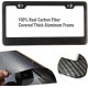 Carbon Fiber License Plate Frame- 100% Handcrafted Real Carbon Fiber Cloth Wrap Holder, Wide Edge Black Aluminum Car Tag Cover with Stainless Steel Screws Caps Carbon Fiber License Plate Frame- 100% Handcrafted Real Carbon Fiber Cloth Wrap Holder, Wide Edge Black Aluminum Car Tag Cover with Stainless Steel Screws Caps