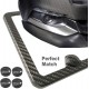 Carbon Fiber License Plate Frame- 100% Handcrafted Real Carbon Fiber Cloth Wrap Holder, Wide Edge Black Aluminum Car Tag Cover with Stainless Steel Screws Caps Carbon Fiber License Plate Frame- 100% Handcrafted Real Carbon Fiber Cloth Wrap Holder, Wide Edge Black Aluminum Car Tag Cover with Stainless Steel Screws Caps