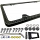 Carbon Fiber License Plate Frame- 100% Handcrafted Real Carbon Fiber Cloth Wrap Holder, Wide Edge Black Aluminum Car Tag Cover with Stainless Steel Screws Caps Carbon Fiber License Plate Frame- 100% Handcrafted Real Carbon Fiber Cloth Wrap Holder, Wide Edge Black Aluminum Car Tag Cover with Stainless Steel Screws Caps