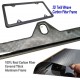 Carbon Fiber License Plate Frame- 100% Handcrafted Real Carbon Fiber Cloth Wrap Holder, Wide Edge Black Aluminum Car Tag Cover with Stainless Steel Screws Caps Carbon Fiber License Plate Frame- 100% Handcrafted Real Carbon Fiber Cloth Wrap Holder, Wide Edge Black Aluminum Car Tag Cover with Stainless Steel Screws Caps