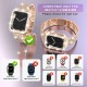 Bling Band Compatible with Case for Apple Watch Ultra Series 3 4 5 6 7 8 SE iWatch 38 40 42 41 44 45 49mm, Metal Jewelry Rhinestone Diamond Bracelet Strap Replacement for Women