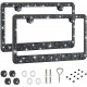 Bling License Plate Frame for Women,2 Pack Premium Stainless Steel Rhinestone License Plate Holder,Handmade Glitter Crystal Diamond Lincense Plate Cover for Girl Bling License Plate Frame for Women,2 Pack Premium Stainless Steel Rhinestone License Plate Holder,Handmade Glitter Crystal Diamond Lincense Plate Cover for Girl