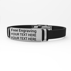 Personalized Medical Alert Bracelet for Women,Free Engraving Name Identification Wristband Custom Strap ID Bracelet for Men.  Personalized Medical Alert Bracelet for Women,Free Engraving Name Identification Wristband Custom Strap ID Bracelet for Men.