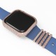 Diamond apple Watch bezel case Frame Protective Case With Jewelry Strap Ring for Apple Watch 38mm 42mm 40mm 44mm